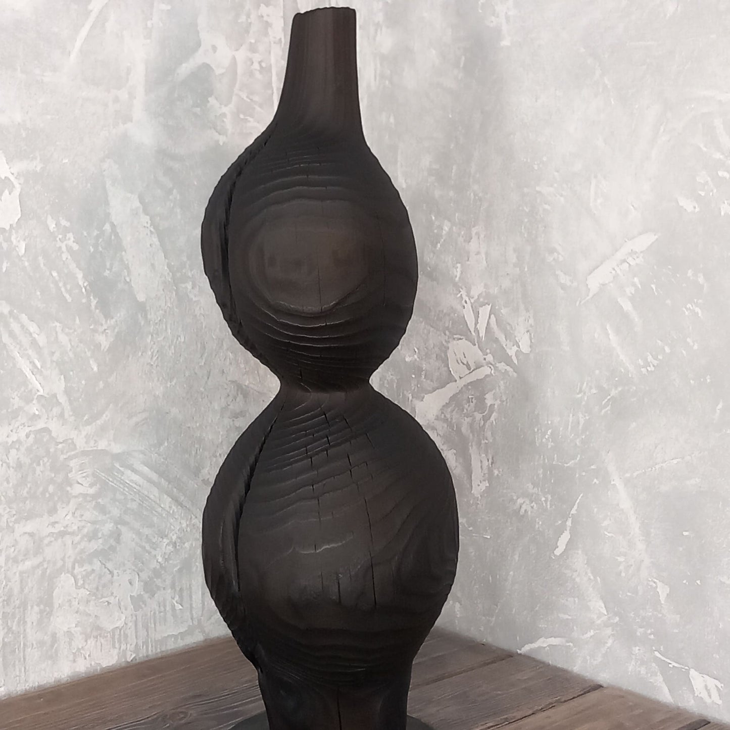Black Sphere Vase Wabi Sabi Aesthetic