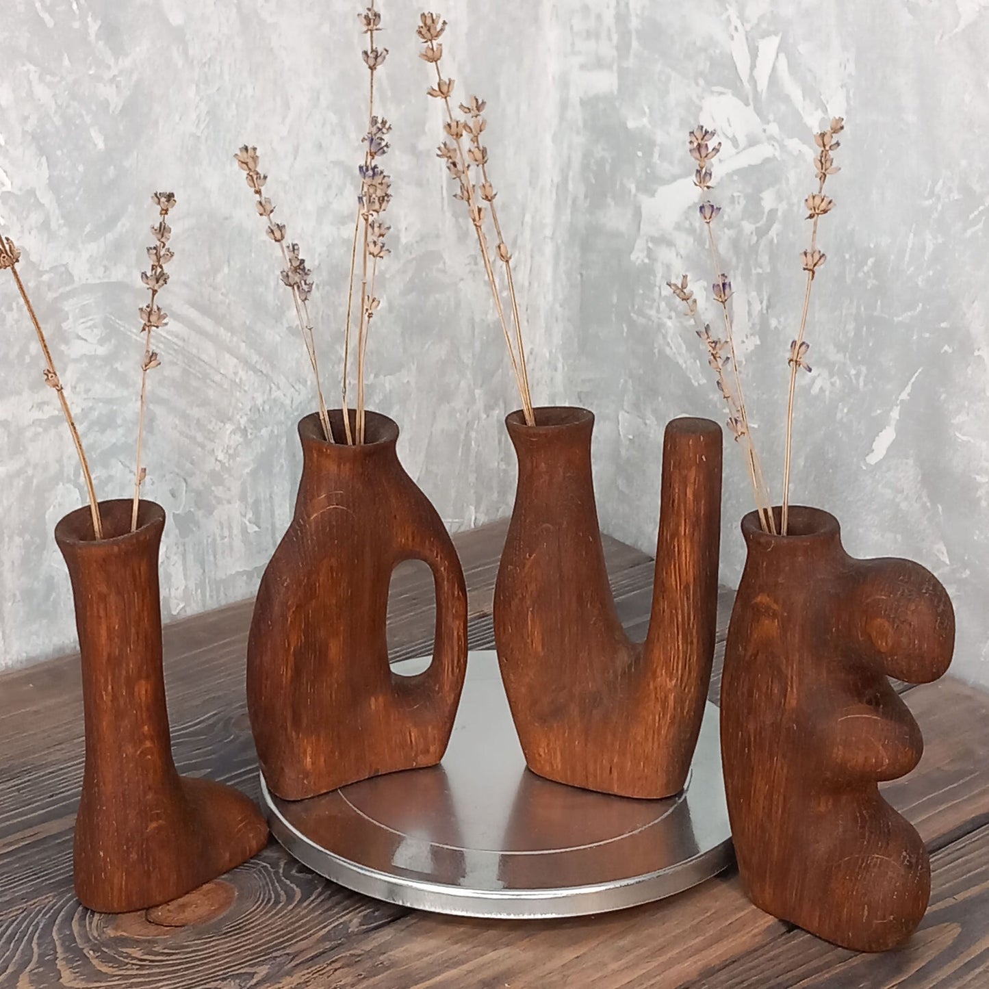Pop Art Set of 4 Love Vases