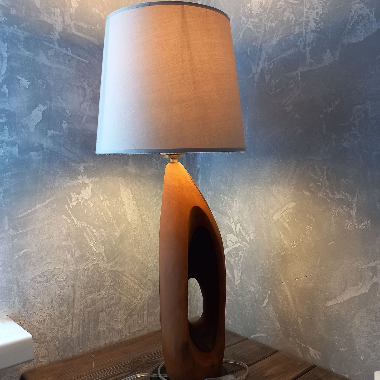 Solid Wood Base Barbara Lamp