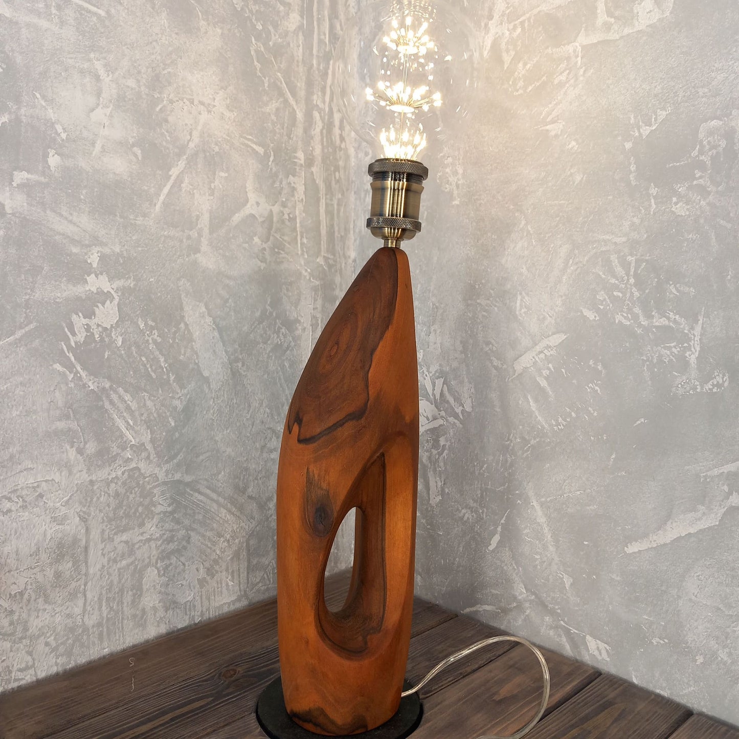 Solid Wood Base Barbara Lamp