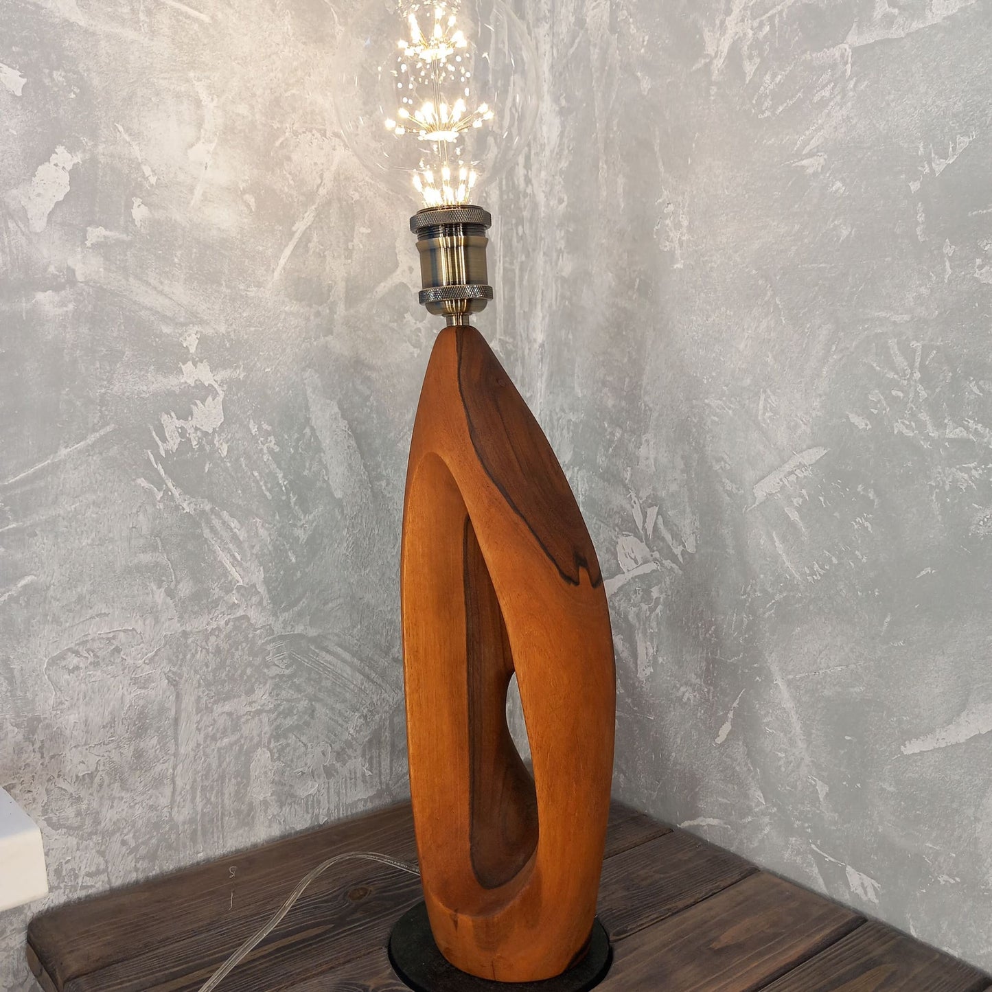 Solid Wood Base Barbara Lamp