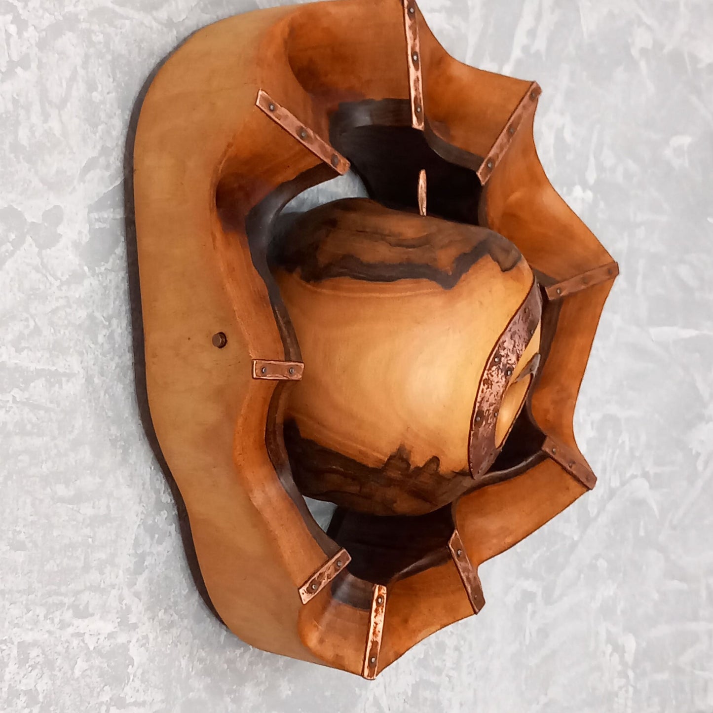 Wall Art Wooden Apple Sculpture