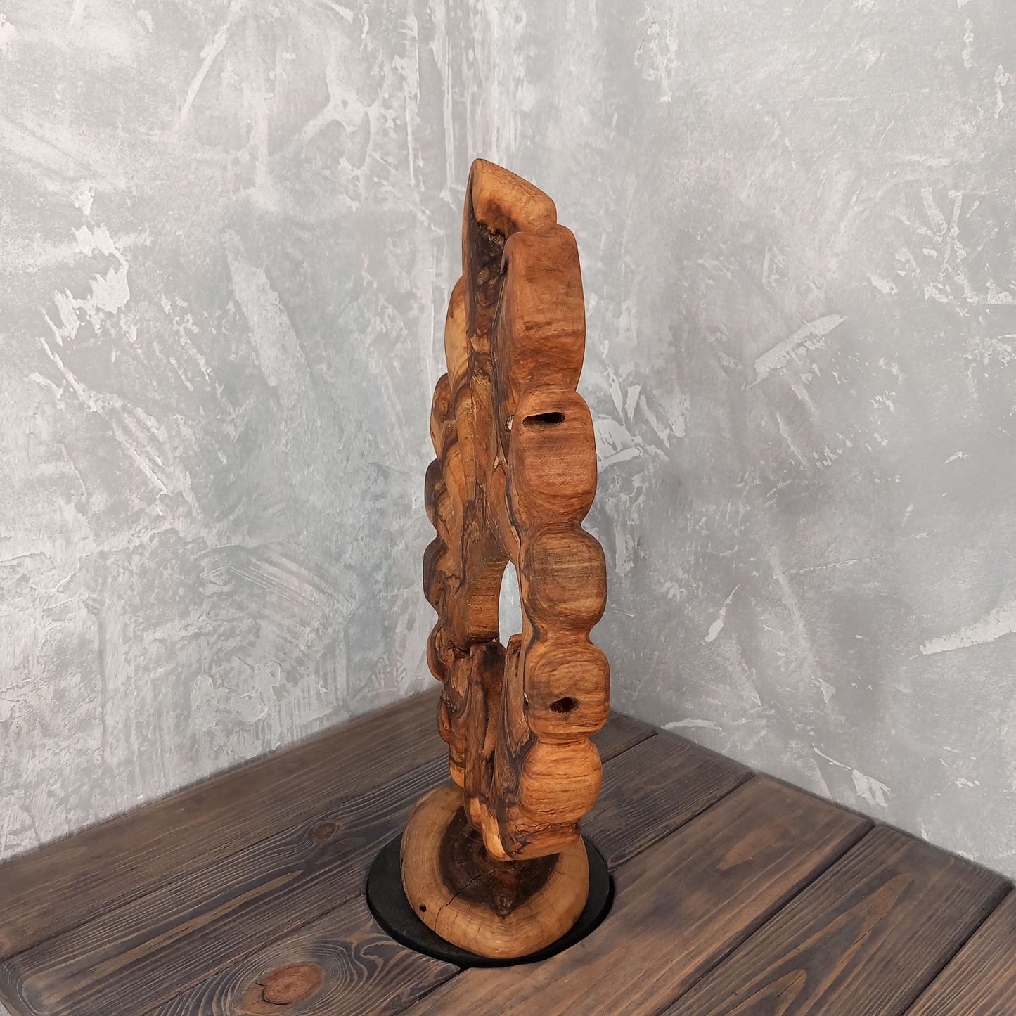 Teardrop Shaped Walnut Statuette