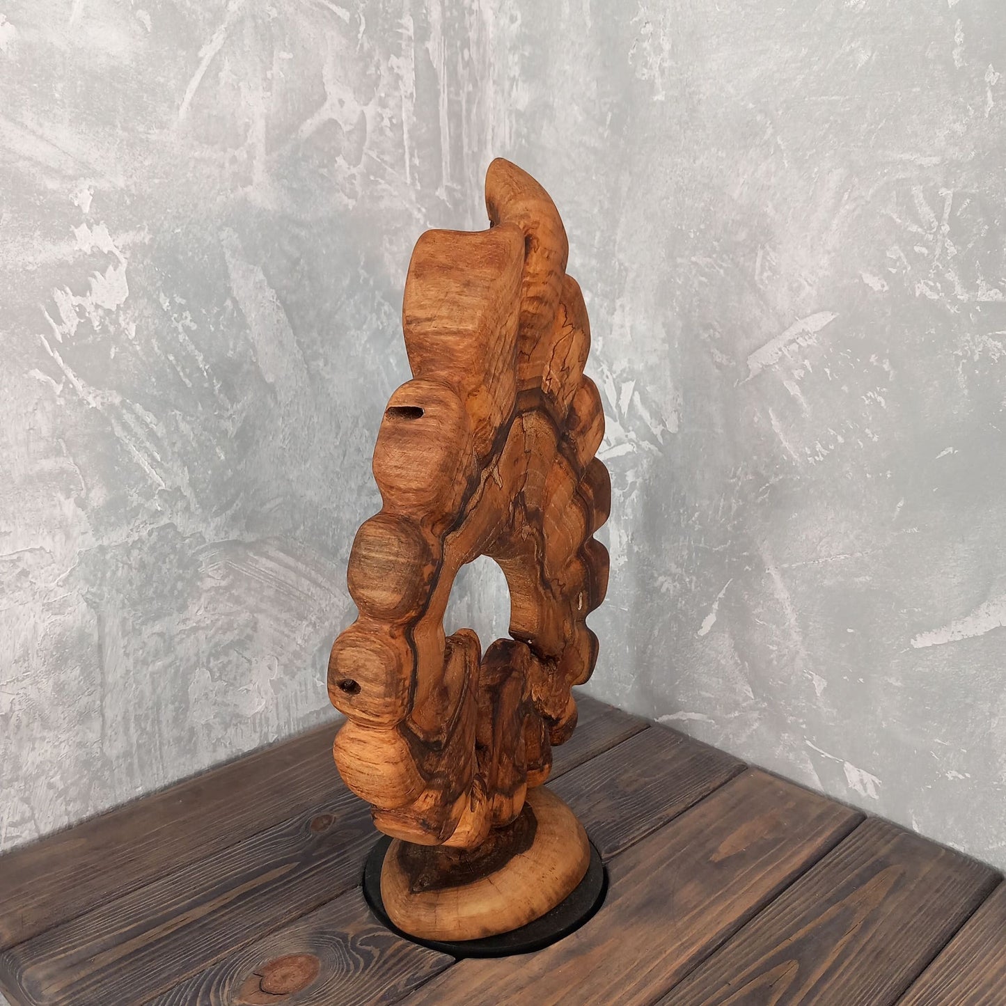 Teardrop Shaped Walnut Statuette