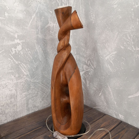 Bagpipe Solid Walnut Wood Desk Lamp