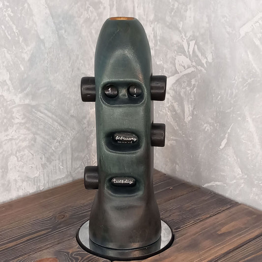 Dark Green Perpetuum Calendar Vase