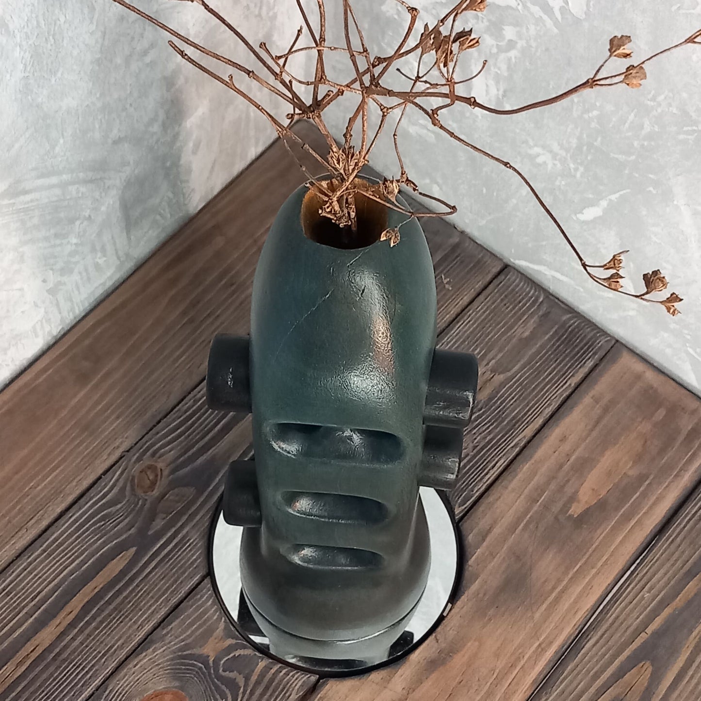 Dark Green Perpetuum Calendar Vase