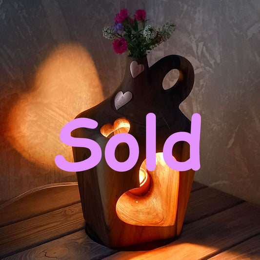 Unusual Romantic Lamp Vase